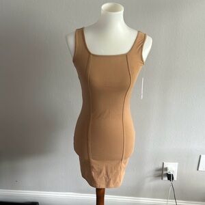 wild fable Nude-Tone Seam Tank Bodycon Dress
